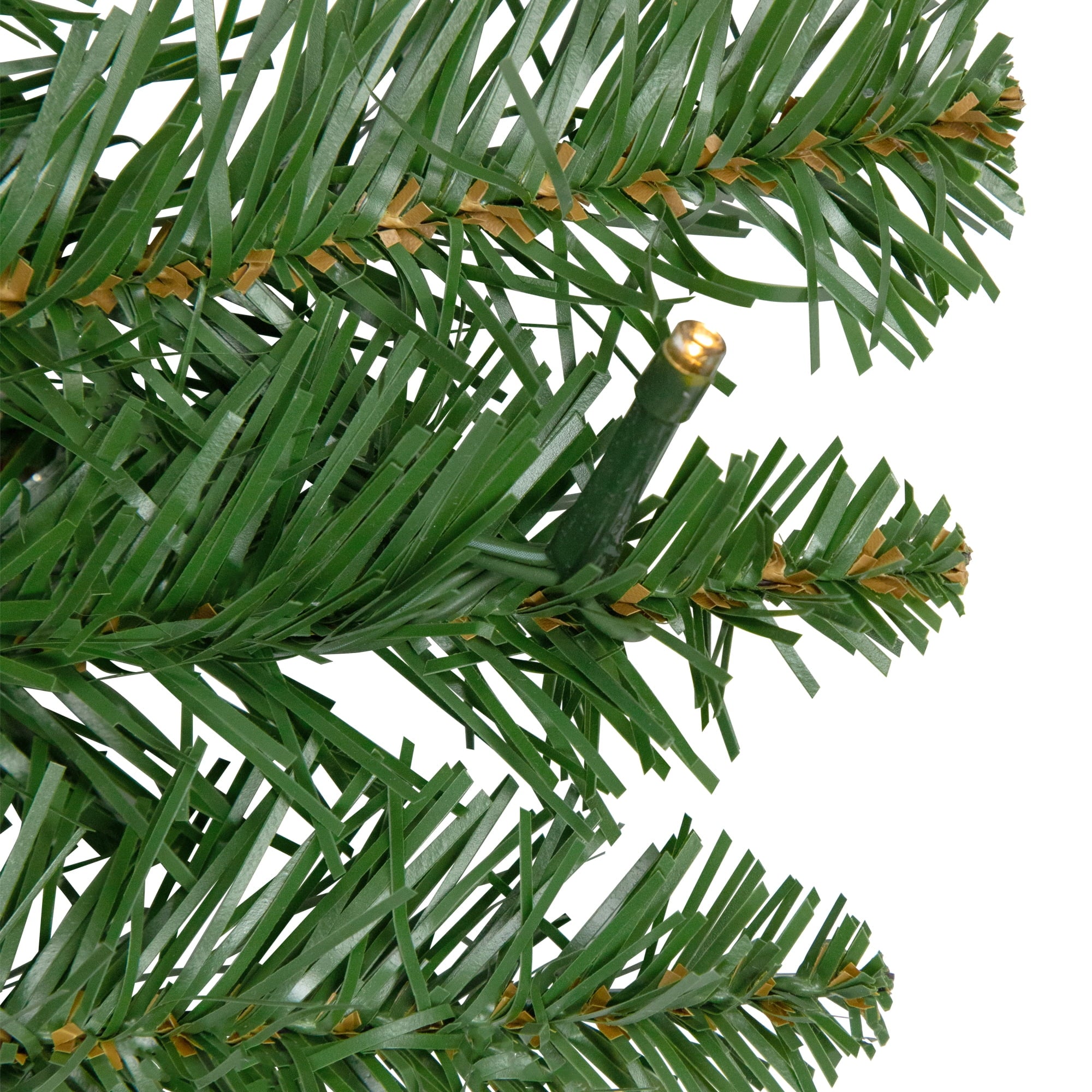 Northlight 9' x 10" B/O Pre-Lit Artificial Whitmire Pine Christmas Garland - Clear LED Lights