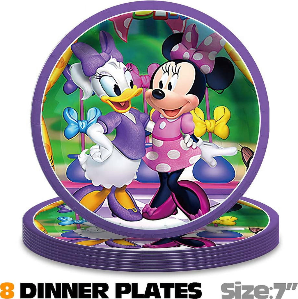 Daisy Minnie Bowtique Party Supplies Plates Decorations Birthday Cake Topper Banner Decor Backdrop Balloons