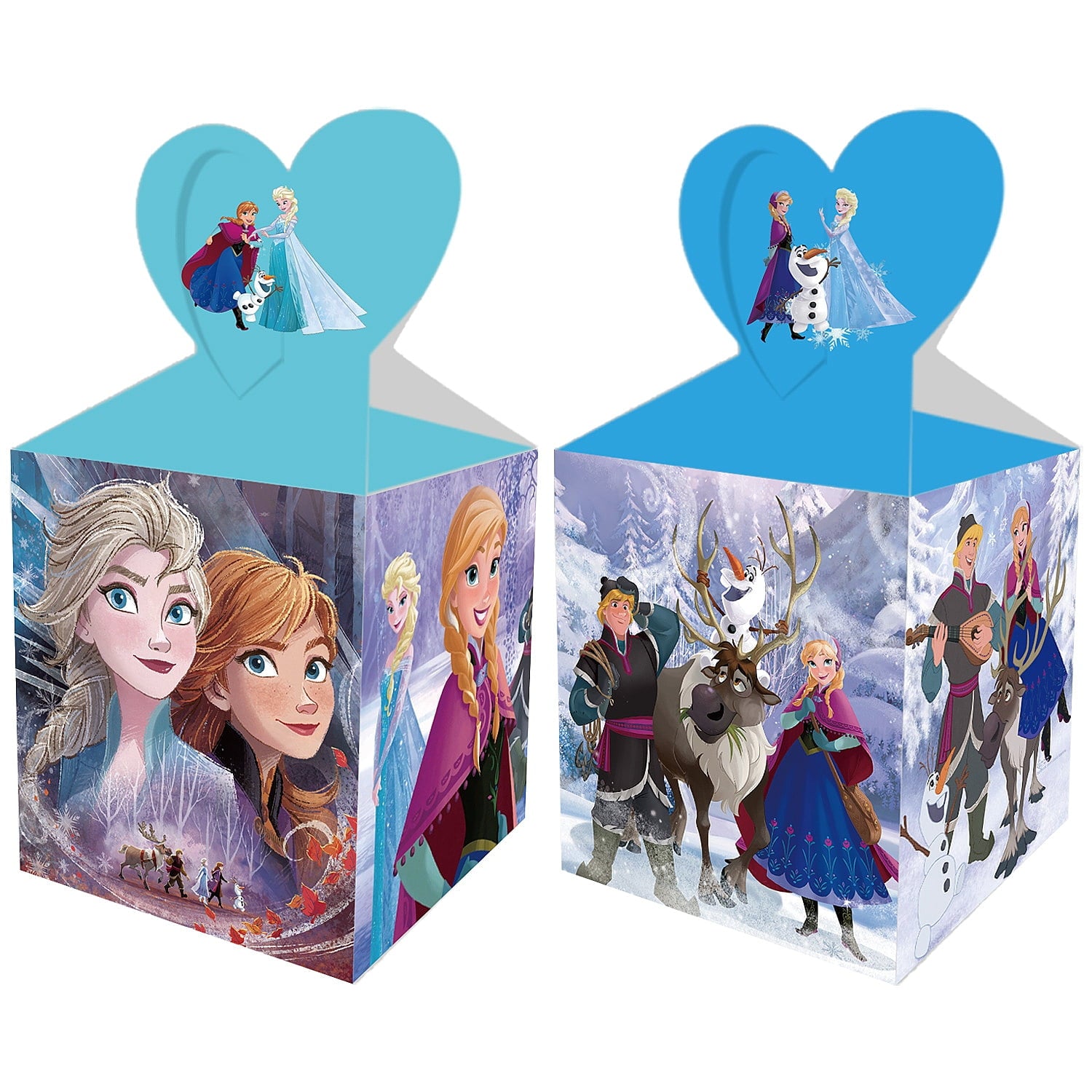 24PCS Frozen Party Candy Boxes for Anime Theme Birthday Party Supplies Decor,Kids Birthday Game Party Kraft Paper Gift Bag Decoration