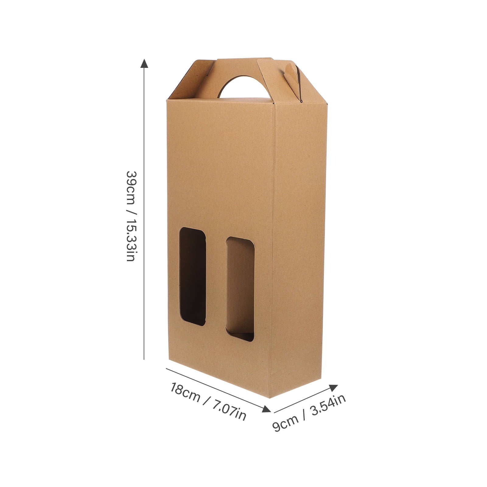 5Pcs Wine Packing Box Paper Bottle Holder Handheld Wine Holder Wine Storage Box Paper Gift Box