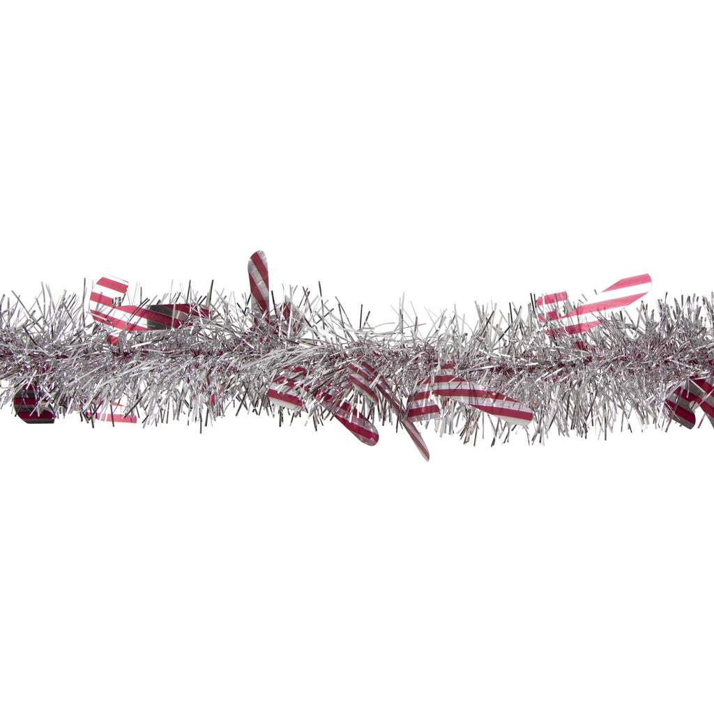Northlight Christmas Light Bulb Wrapped Tinsel Commercial Garland - 50' x 2" - Green and Multicolor
