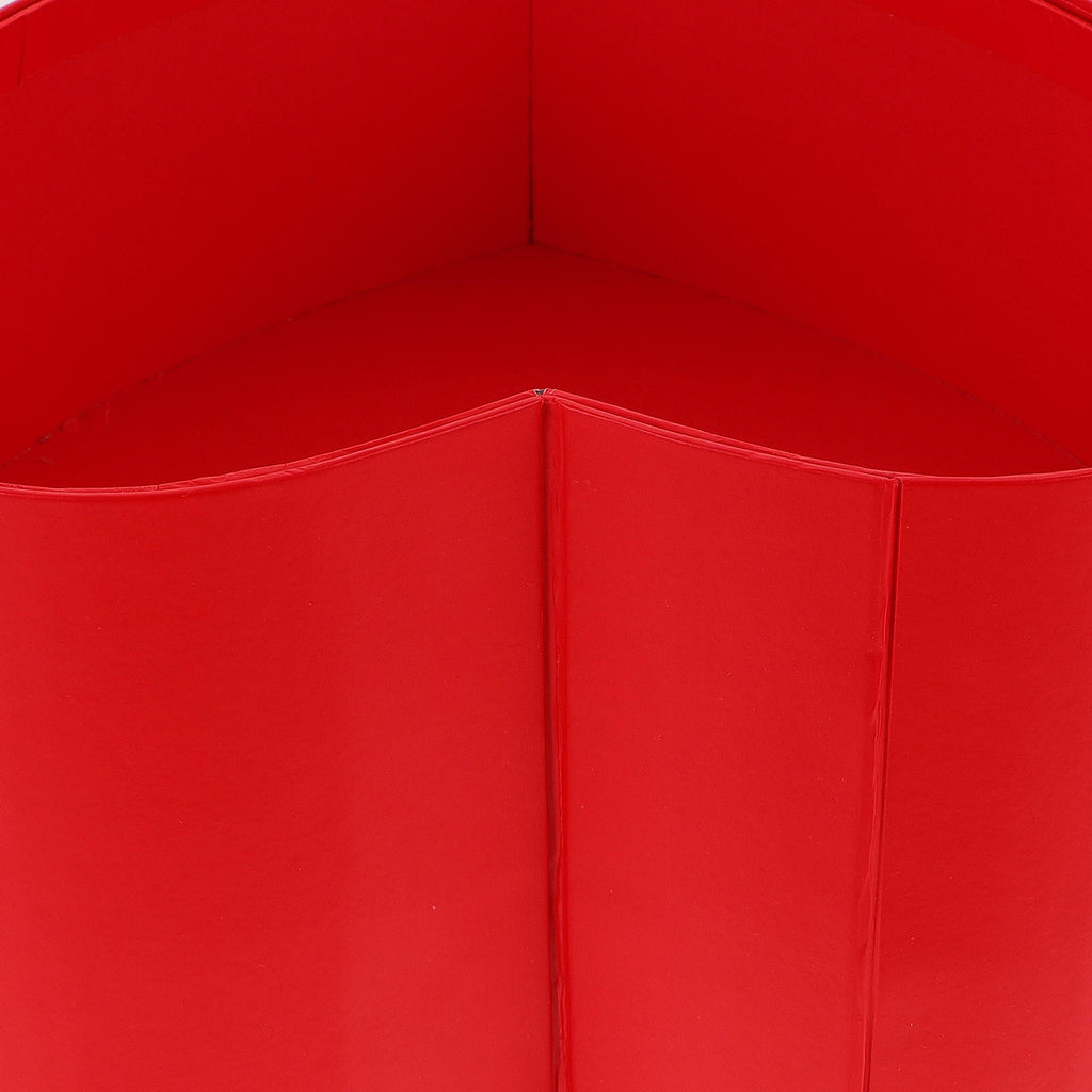 PBPBOX Heart Flower Box Red for Romantic Flower Display and Gift Wrapping