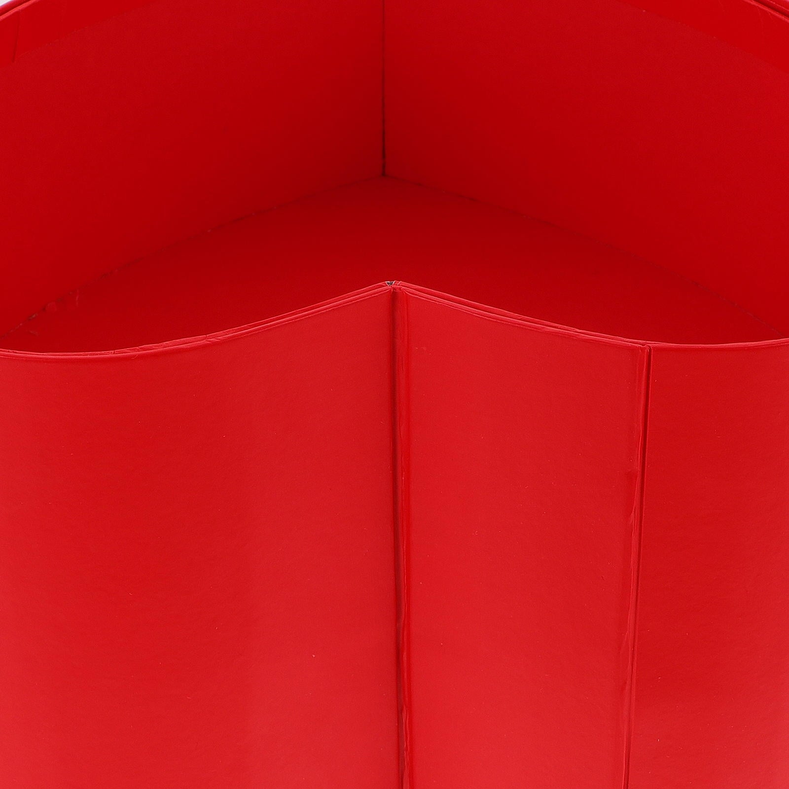 PBPBOX Heart Flower Box Red for Romantic Flower Display and Gift Wrapping
