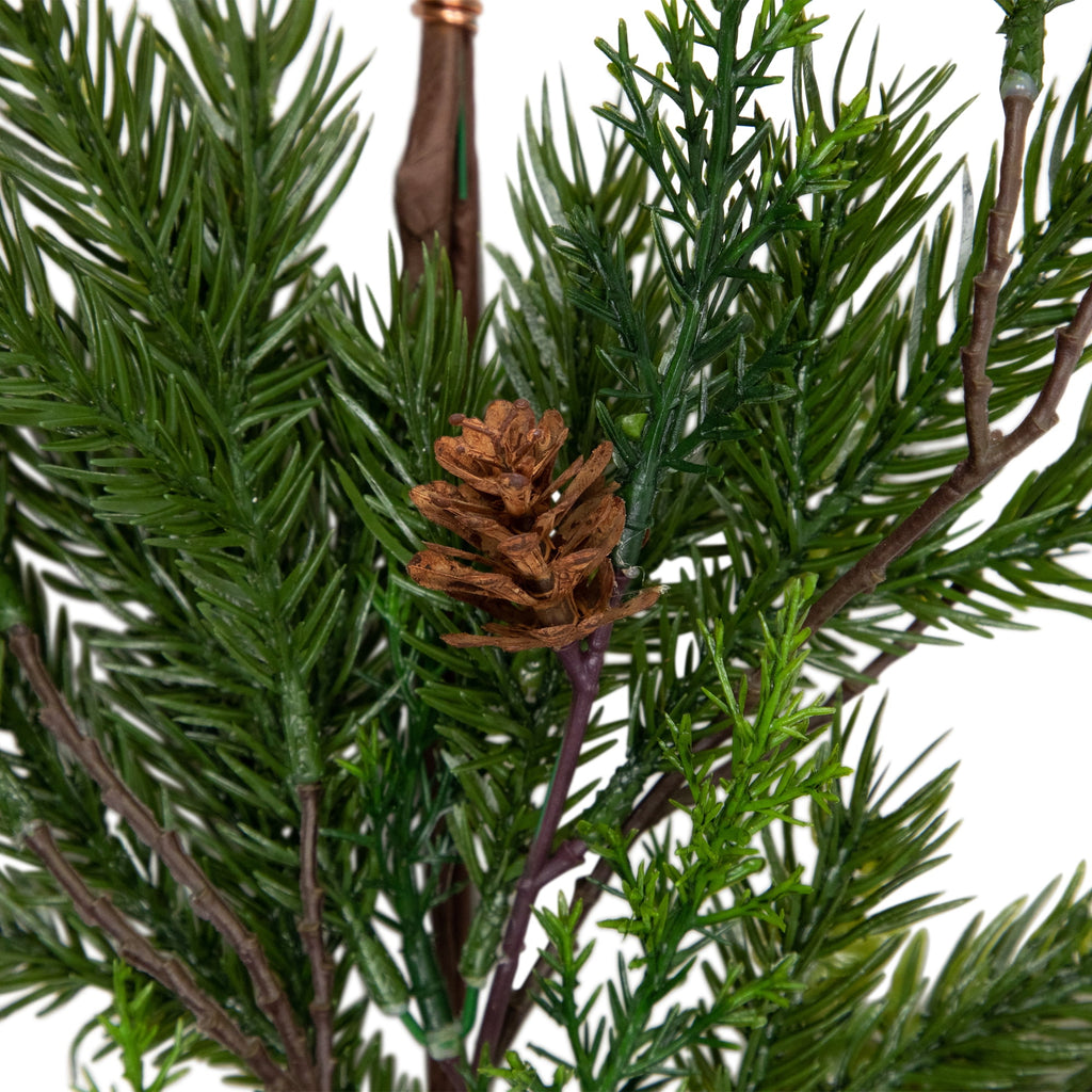 Northlight Real Touch™️ Cypress and Pinecone Artificial Christmas Garland - 6' x 8" - Unlit