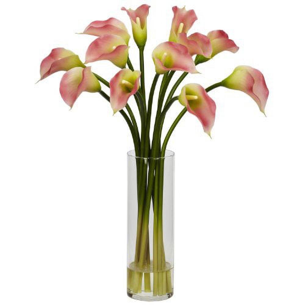 Nearly Natural Mini Calla Lily Silk Flower Arrangement