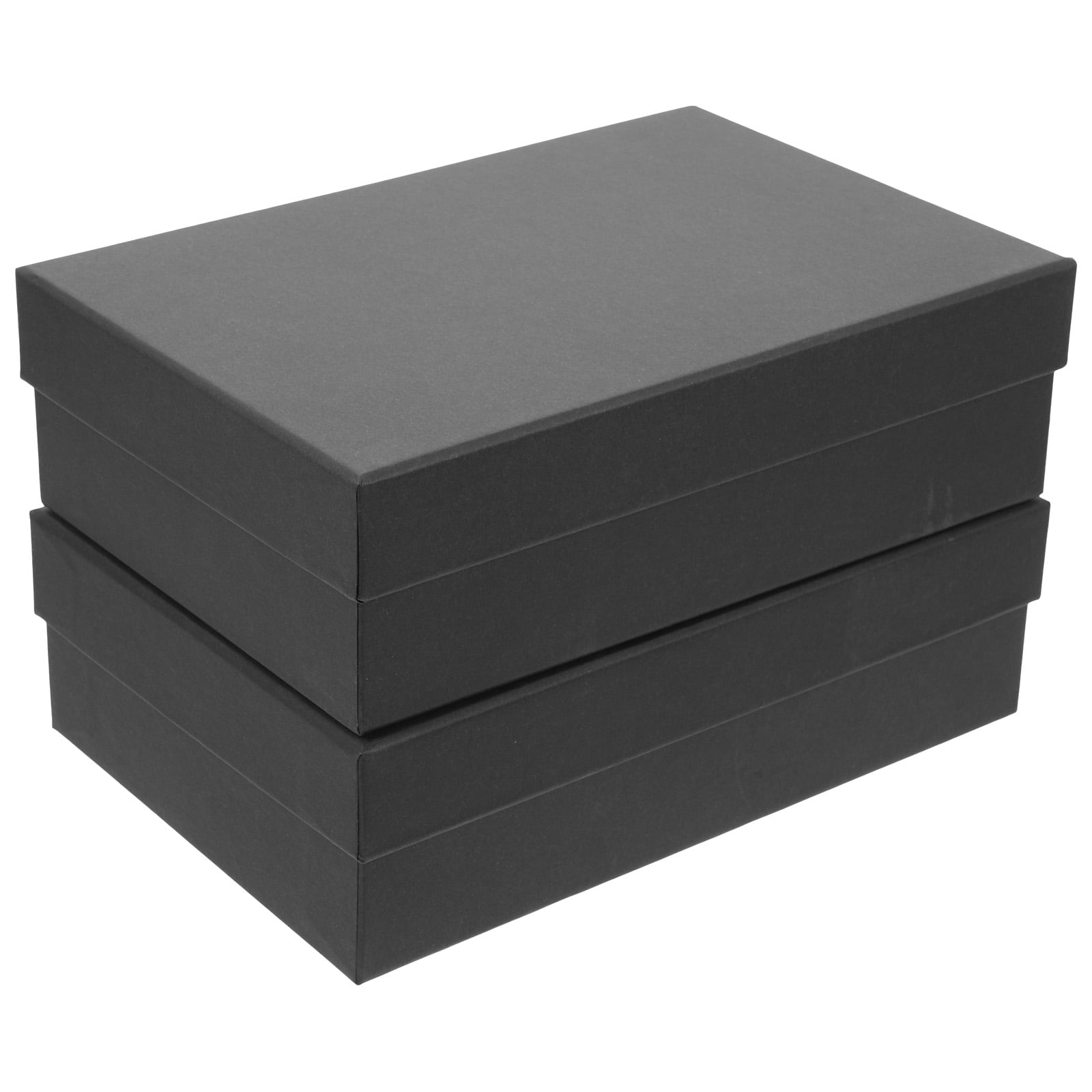 Worgeous Kraft Paper Gift Box for Storage Valentine's Day Present Black Small Box 2pcs