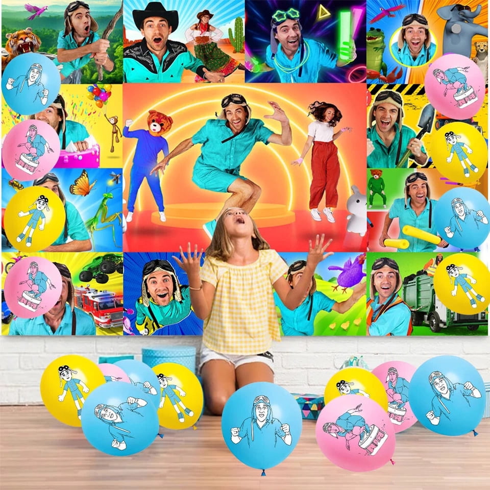 Danny Go Birthday Party Supplies Set – Balloons, Plates, Banner, Cake Topper, Tableware & Decorations for Kids Party
