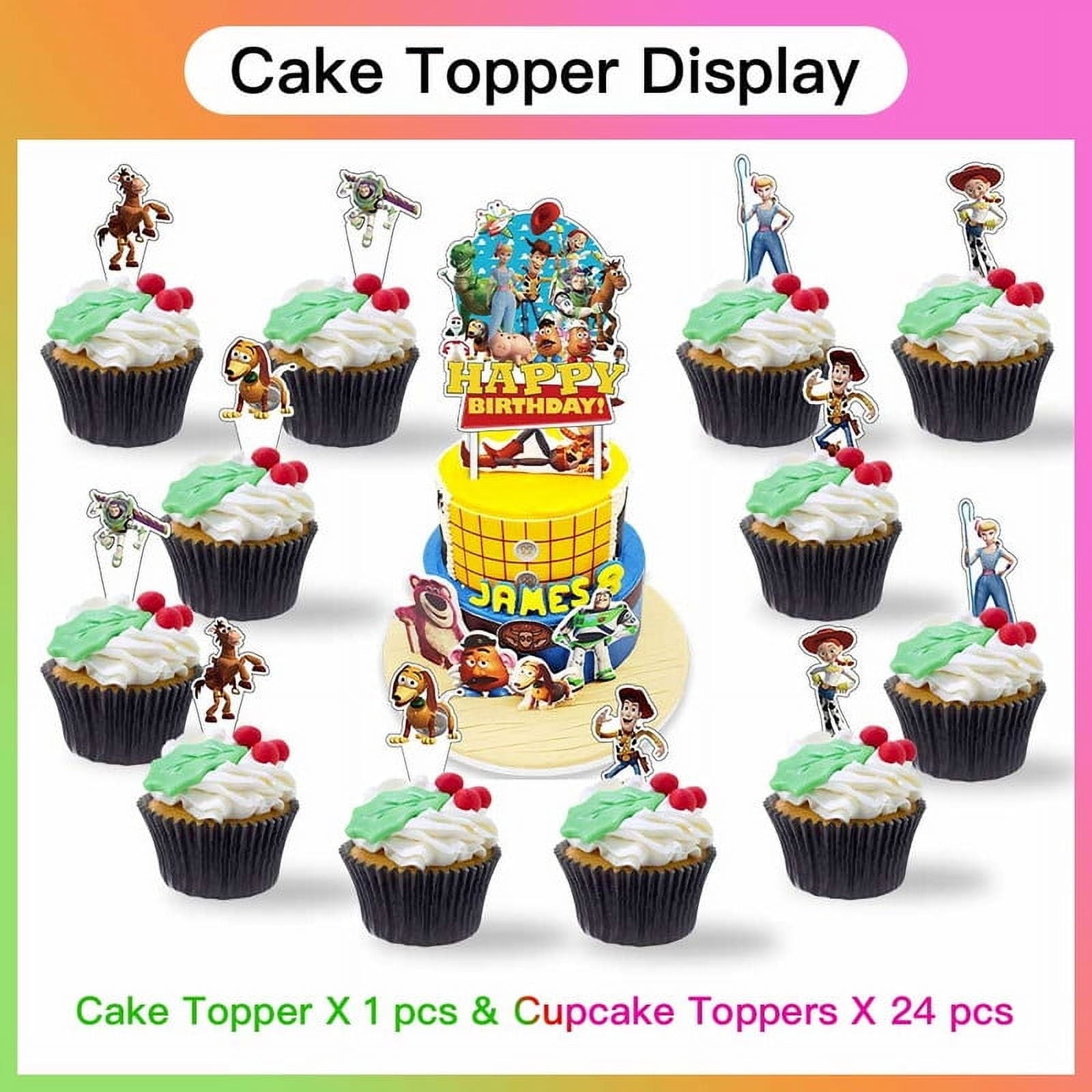 Toy Story Party Supplies Plates Decorations Birthday Cake Topper Banner Decor Backdrop Balloons