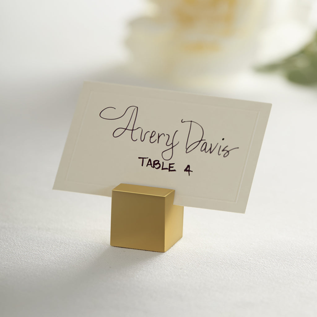 Gold Place Card Holders - 12ct by Celebrate It – Decorative Table Number & Name Card Holders for Weddings - Parties - Events & Holiday Gatherings
