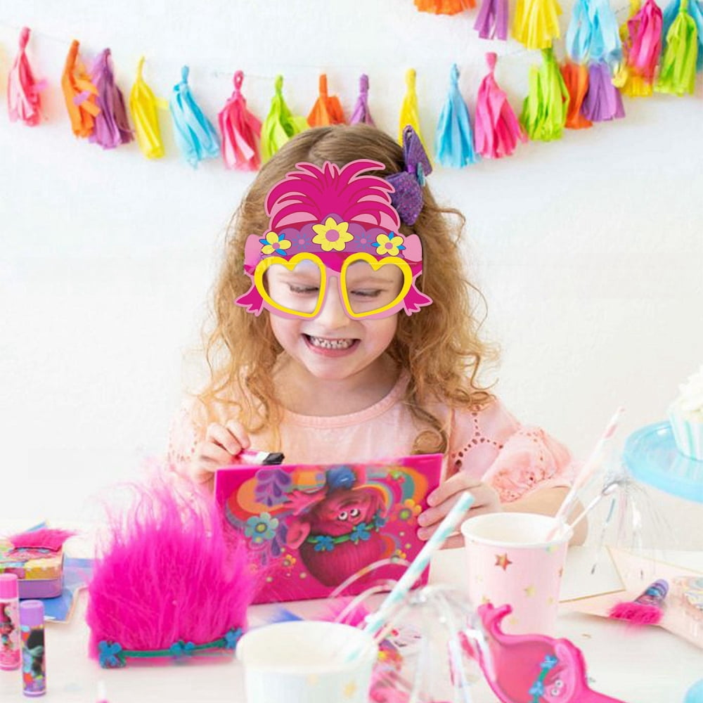 12PCS Anime Themed Party Glasses Supplies Decoration, Fun Kids Party Favors，Dress Up Masks Photo Booth Prop，Cartoon Character Cosplay Decor