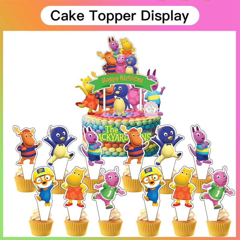 Backyardigans Birthday Party Supplies Balloons Plates Decoration Cake Topper Decor Tableware Banner Backdrop