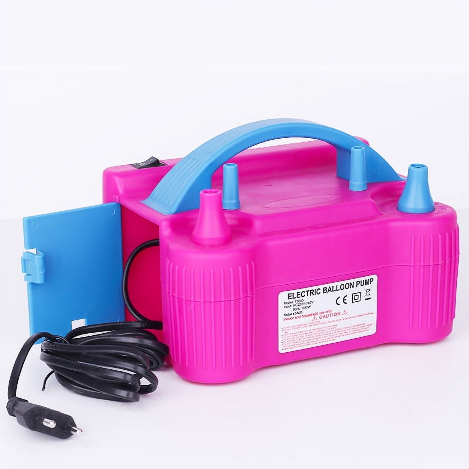 OMG Balloon Pump - Portable Electric Inflator - Dual Nozzle Blower Rose Red 110V 600W Electric Balloon Blower Pump/Electric Balloon Inflator For Party & Decoration