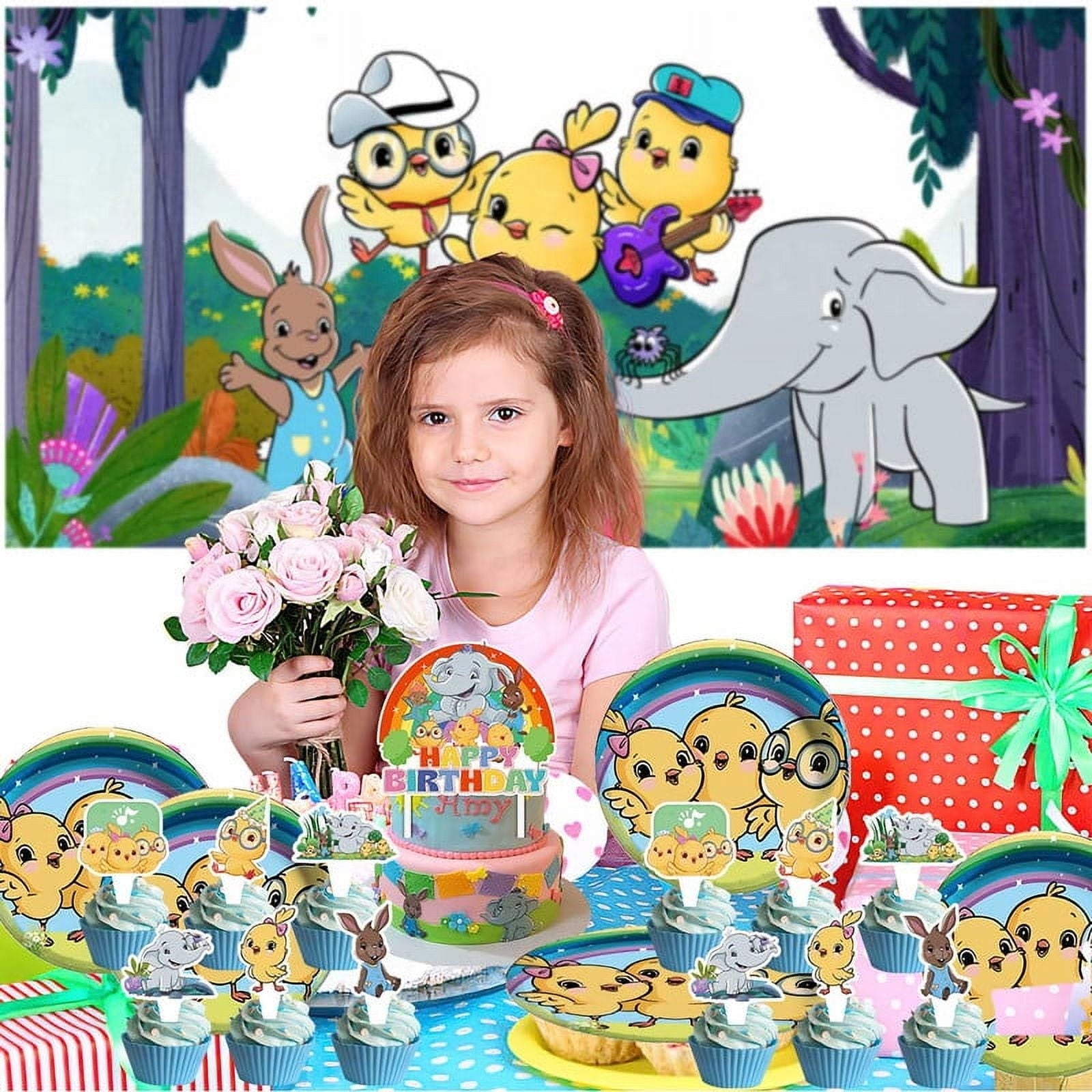 Canticos Party Decorations Plates Tableware Banner Backdrop Balloons Birthday Decor Cake Topper Fans