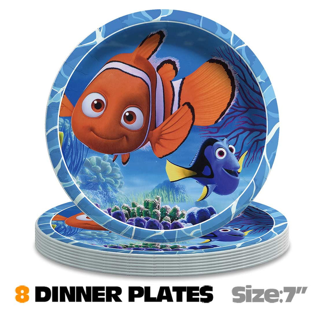 Finding Nemo Balloons Party Supplies 1st Decor Tableware Birthday Cake Topper Decorations Banner Backdrop