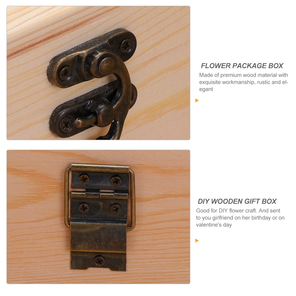 Yellow Synthetic Gift Box with Translucent Window for DIY Flower Craft and Home Office Decor 6066030