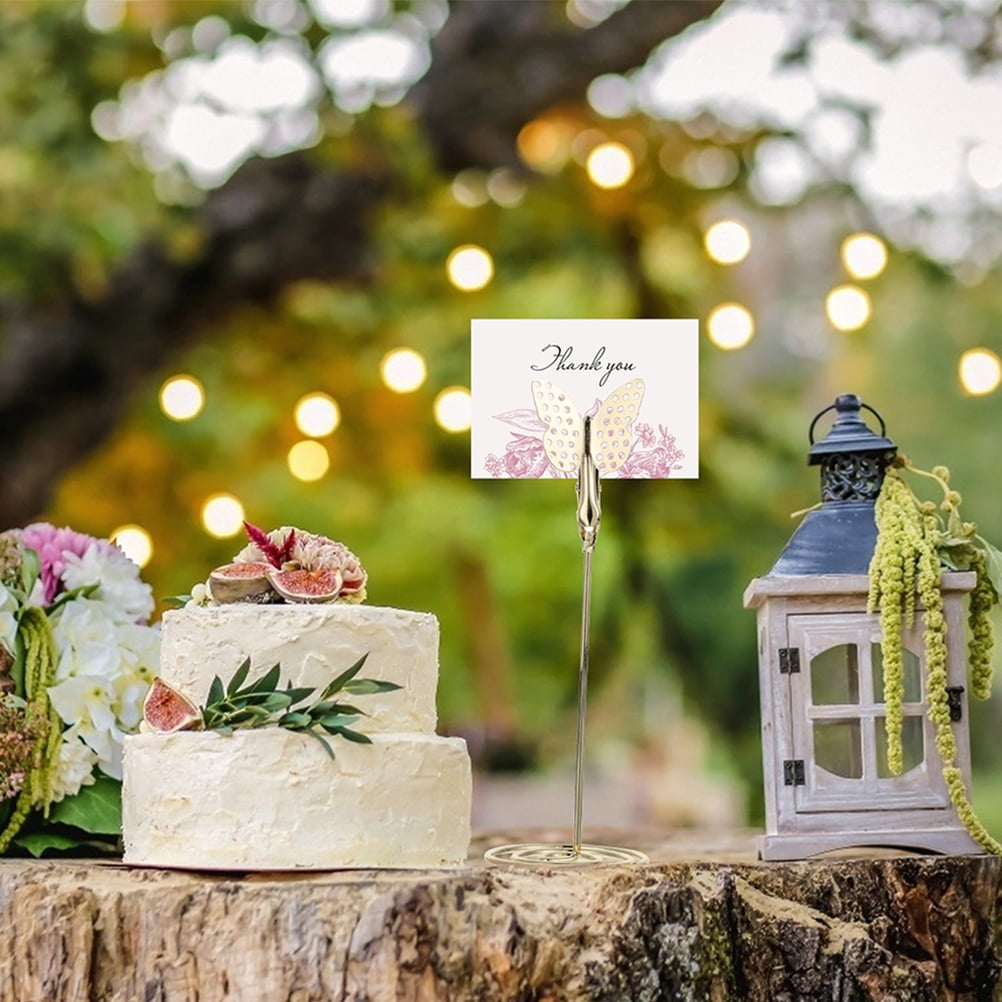 Set of 3 Place Holder Card Wallet Wedding Seat Table Number Stands Holders
