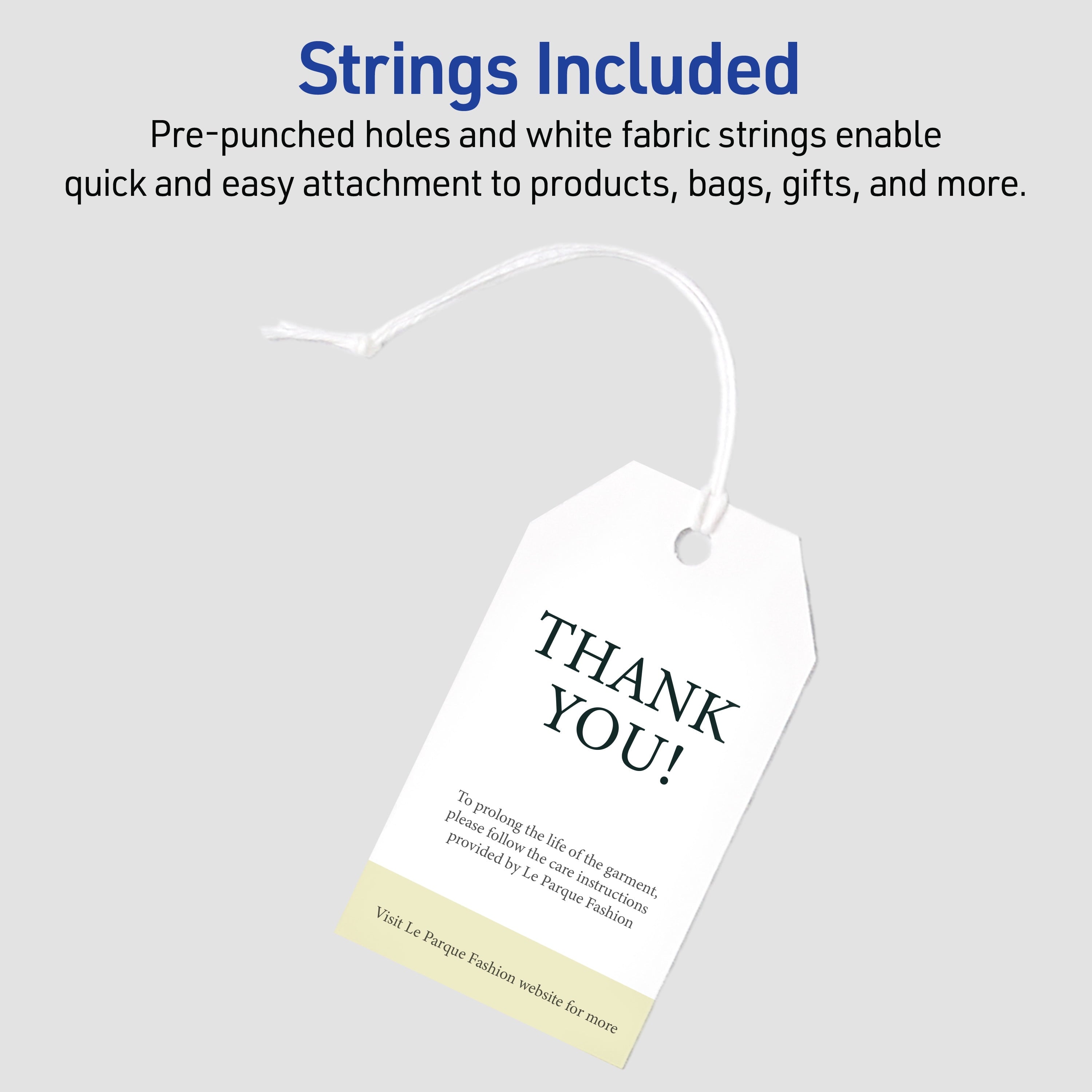 Avery Printable Tags with String, 2" x 3.5", 96 White Tags (22802)