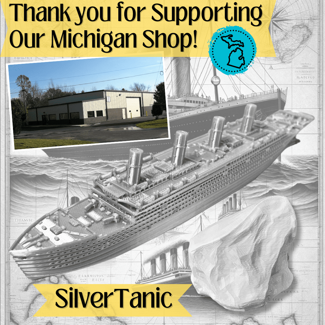SilverTanic Titanic Bath Boat And Pool Toy By TitanicToyCo, RMS Titanic Toys For Kids, Historically Accurate Titanic Toy, Titanic Ship, Titanic Cake Topper, Titanic Figurine