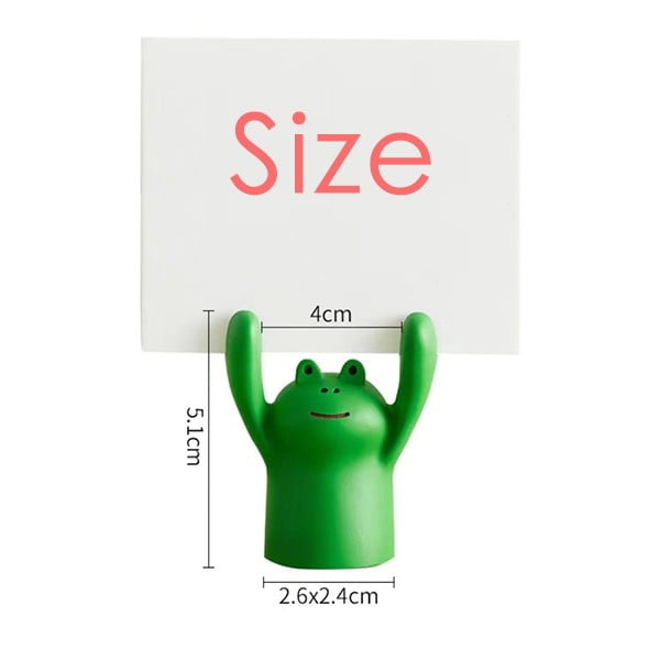 life was like a box of chotes Memo Holder Cartoon Animal Frog Stand Decoration