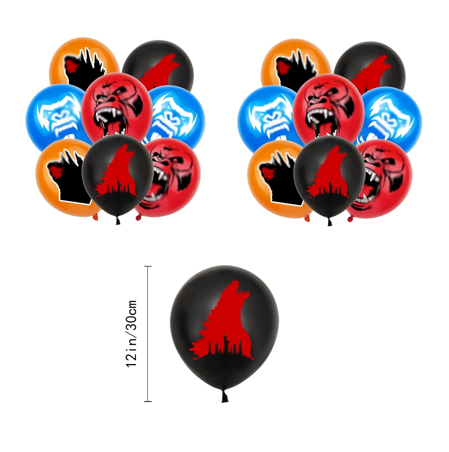 Birthday Party Decorations Supplies for Girls Boys,Monster Theme Set Include Backdrop,Banner,Cupcake Toppers,Balloons,Cake Topper
