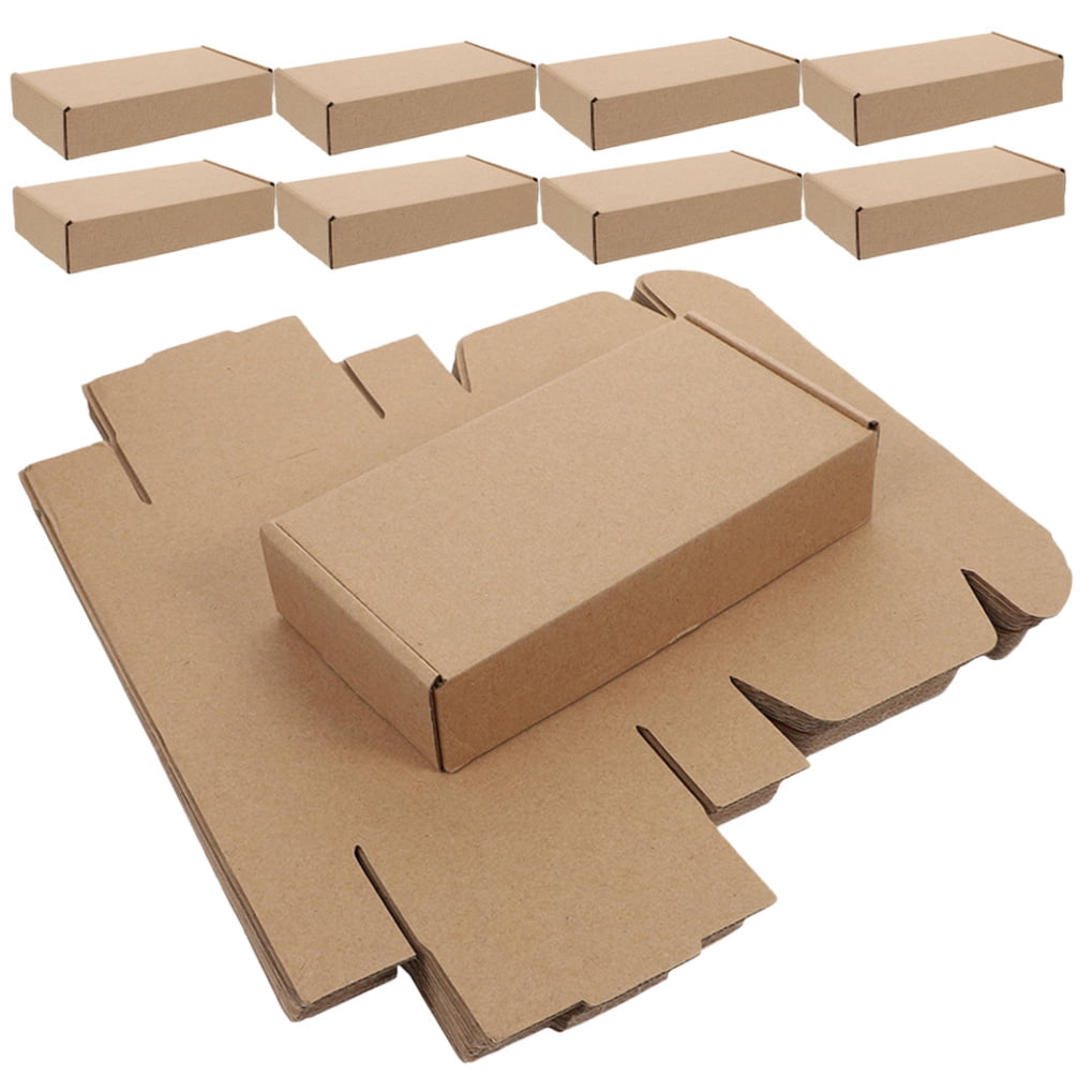 Raindrops Packaging Box Khaki Jewelry 25Pack 7.86X5.50X1.57in