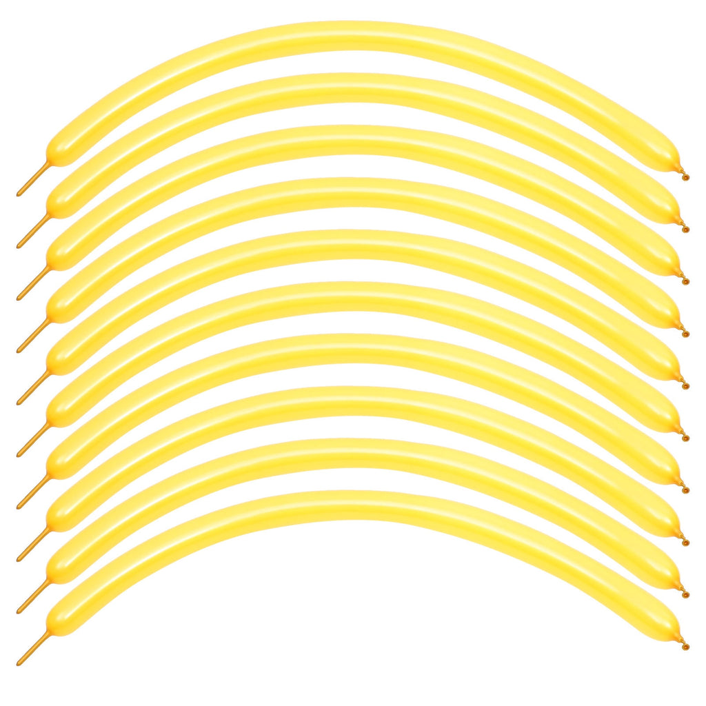 WORGEOUS 200 pcs  Strip Latex Balloons Decorative Balloons Twisting Balloons Party Favors Strip Balloons