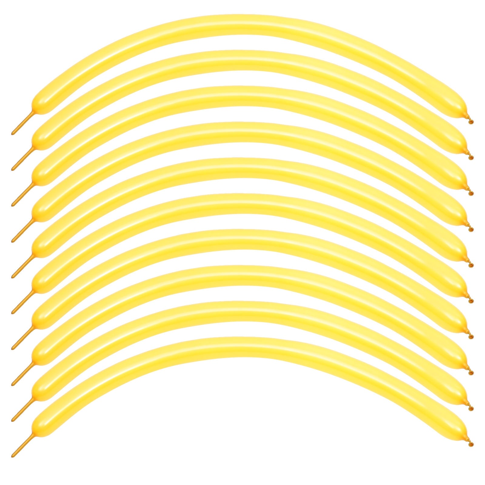 WORGEOUS 200 pcs  Strip Latex Balloons Decorative Balloons Twisting Balloons Party Favors Strip Balloons