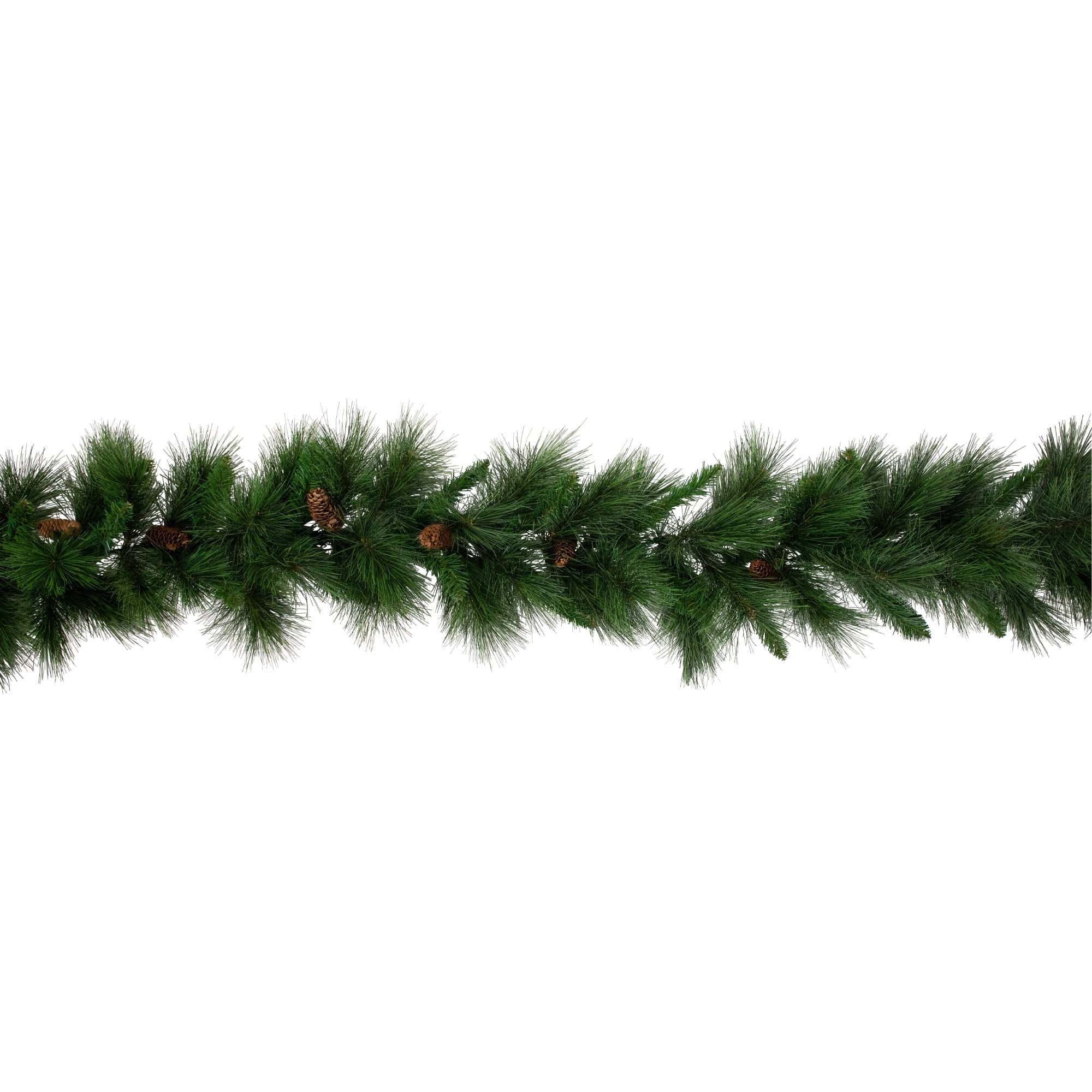 9' x 14" White Valley Pine with Pine Cones Artificial Christmas Garland - Unlit