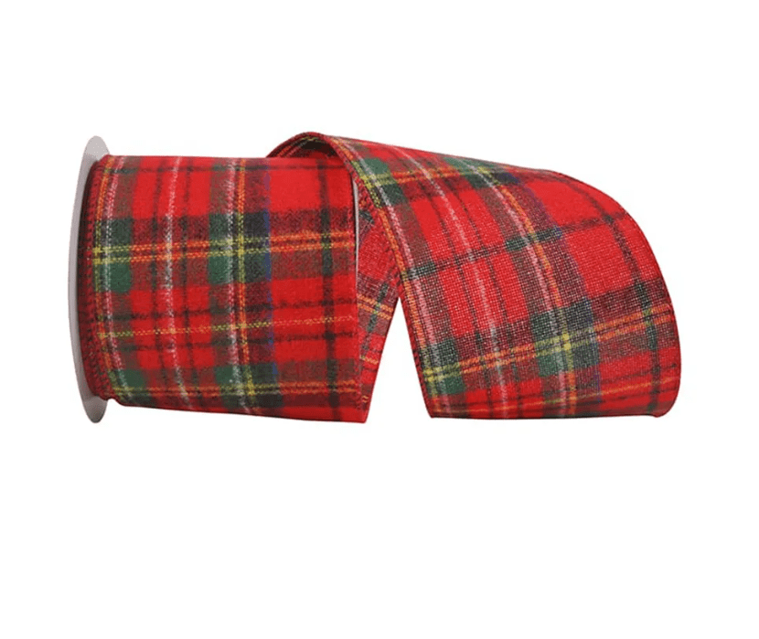 JAM Paper Christmas Overlay Ribbon, Blue, 4 in x 5 yd, 1/Pack