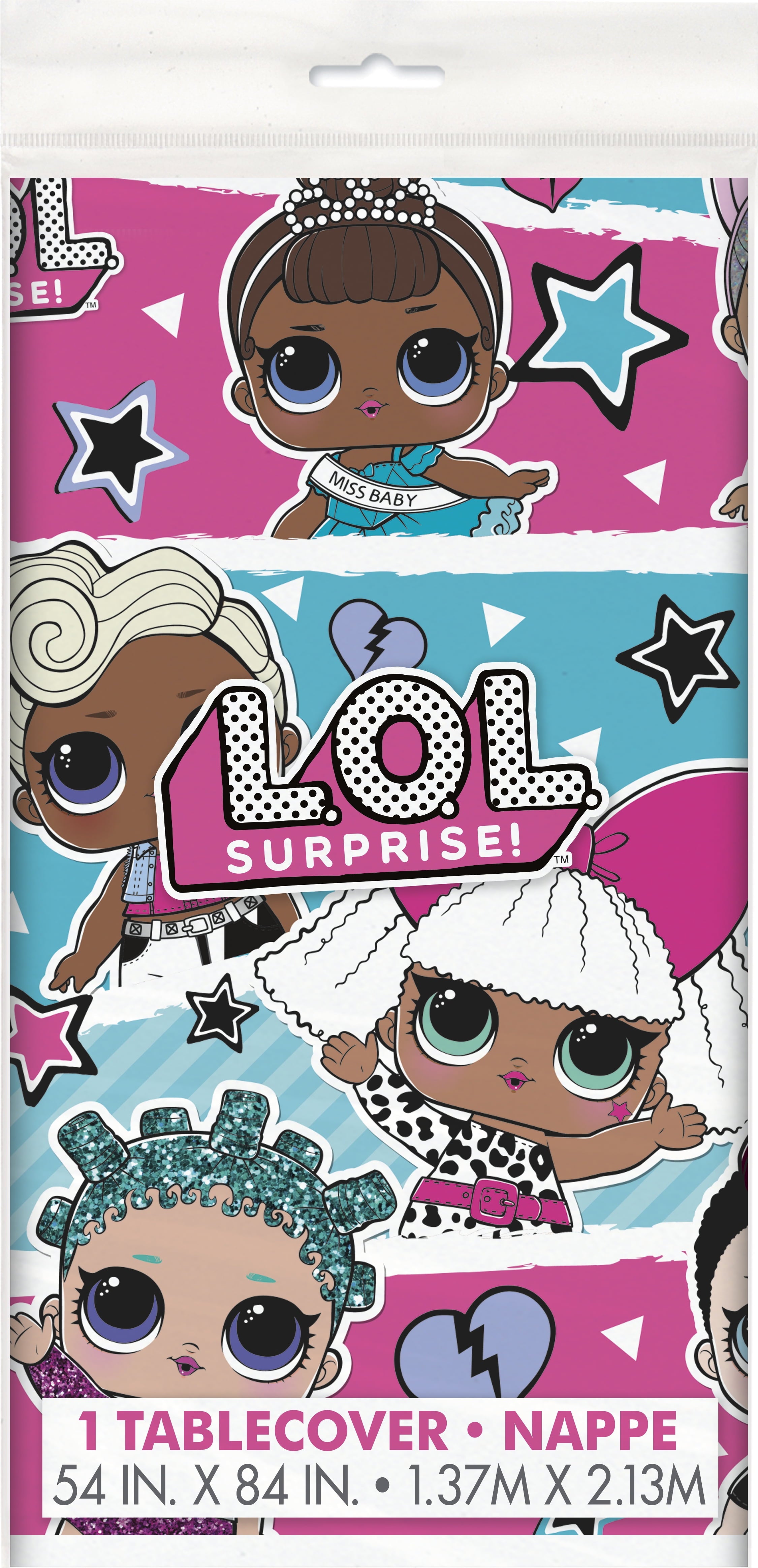 Unique LOL Birthday Party Kit, Supplies for 16 Guests, Includes Balloons, Plates, Napkins