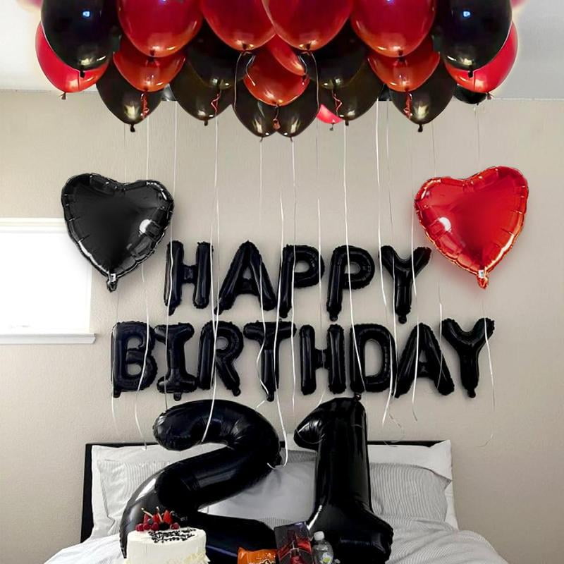 Happy Birthday Balloon Set, Balloon Decorative Kit, Birthday Party Decoration Supplies, Party Scene Decoration Supplies, Balloon Letter Kit, Balloon Decorations Kit