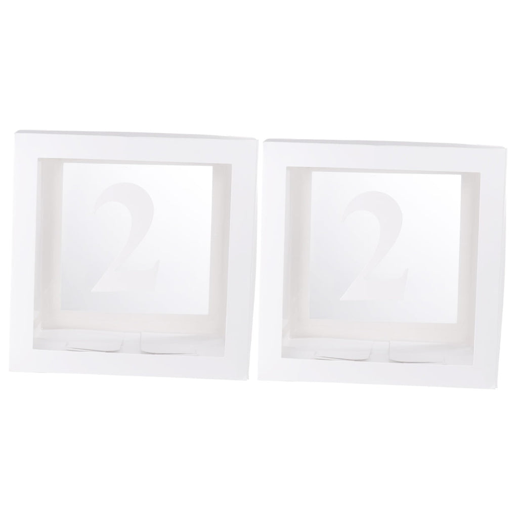WORGEOUS 2pcs Transparent Balloon Box Party Decorative Balloons Case Balloons Accessories