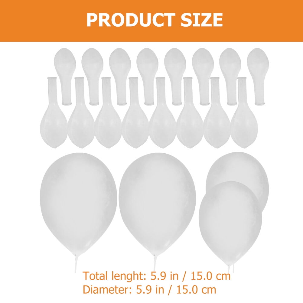 FRCOLOR 800 pcs  Clear Latex Balloons Decorative Transparent Balloon Party Layout Props