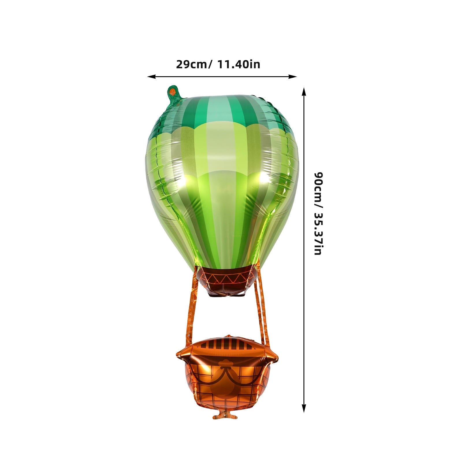 DRAFIDEEP 5pcs Decorative Foil Hot Air Balloon Centerpiece Ornament Light Green Aluminum for Weddings Family Gatherings