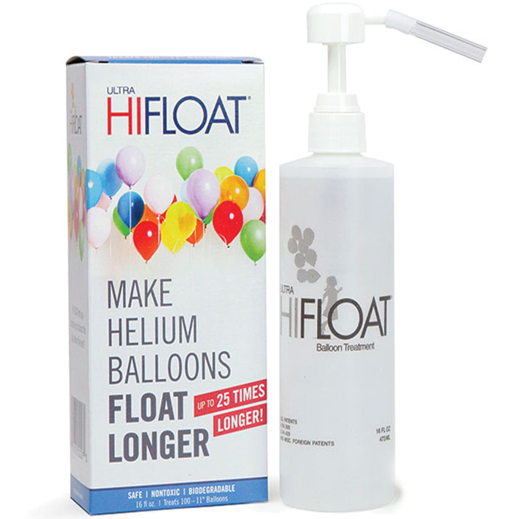 Hi-Float Company Ultra Hi-Float with Pump Balloon Treatment, 16 oz, Multicolor