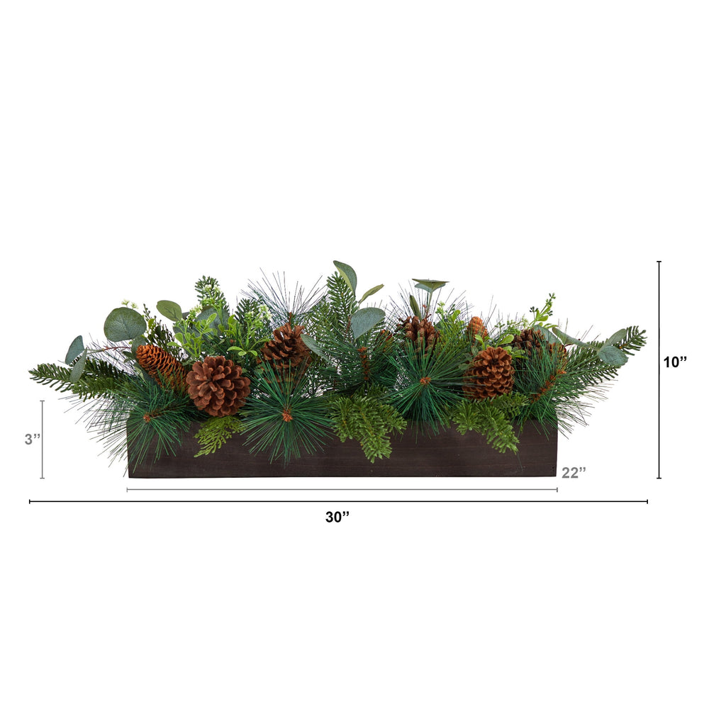 Nearly Natural Green Holidays, Christmas Christmas Centerpiece