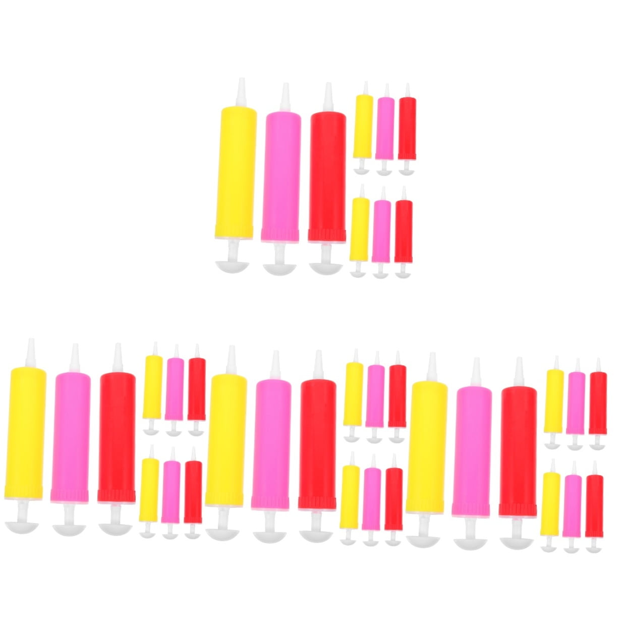 4 Count Zip Sliders Manual Air Pump Party Birthday Supplies
