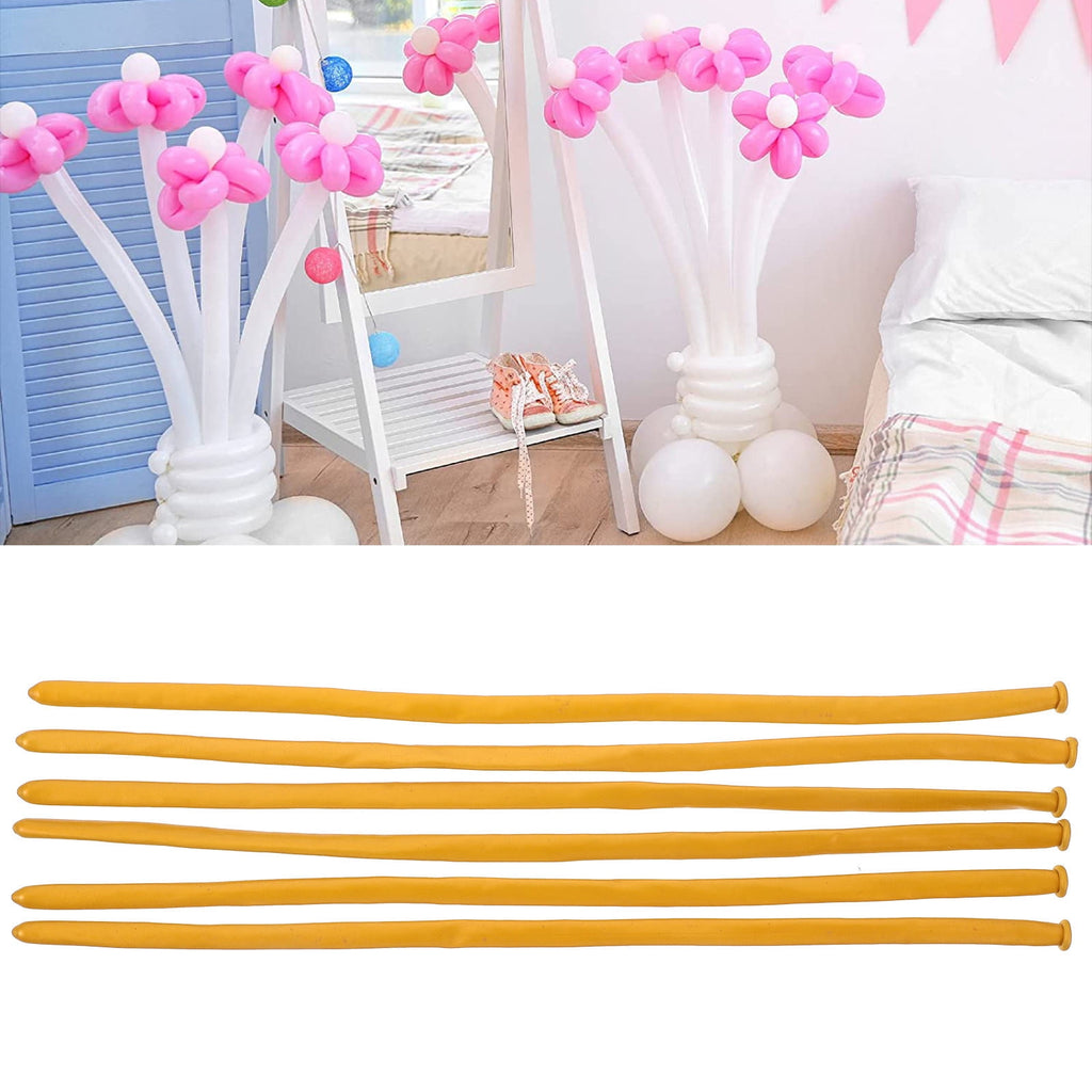 WORGEOUS 400 pcs Strip Shaped Balloons Twisting Balloons Decorative Balloons Wedding Birthday Balloons
