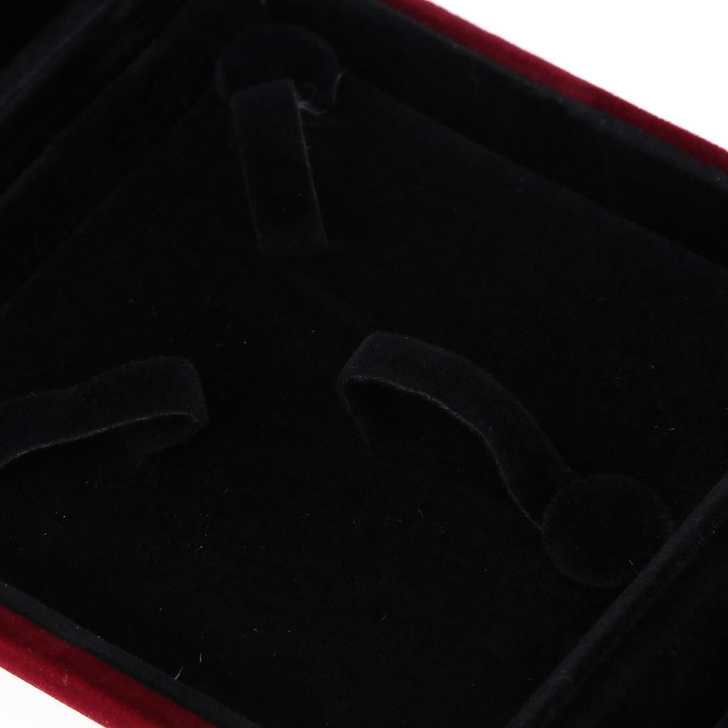 2x Graceful Soft Velvet Gift Box Jelry Holding Box for Women Lady Proposal Engagement Jelry Gift Storage Case