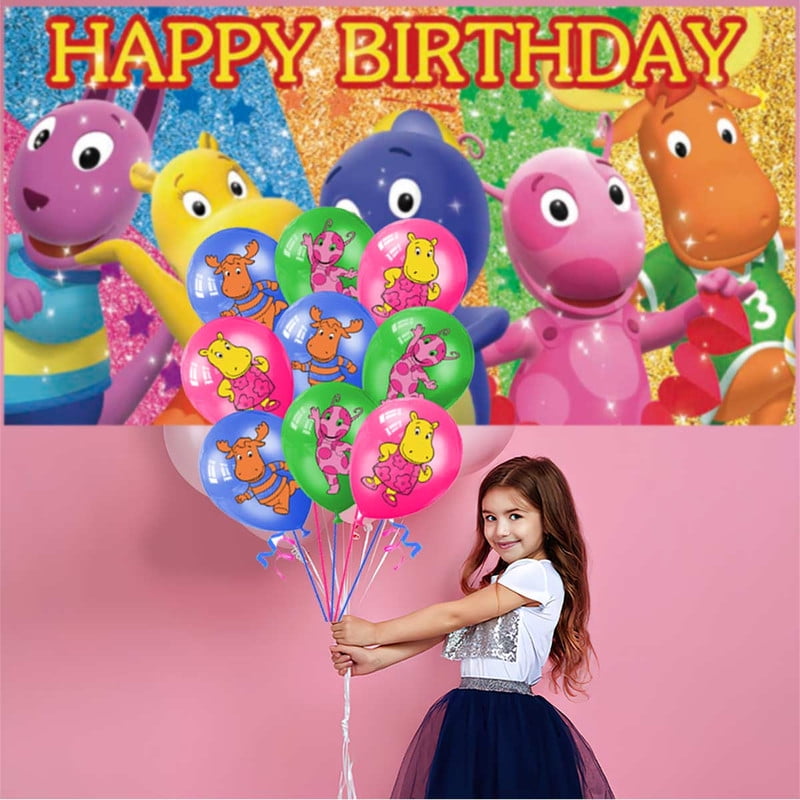 Backyardigans Birthday Party Supplies Balloons Plates Decoration Cake Topper Decor Tableware Banner Backdrop