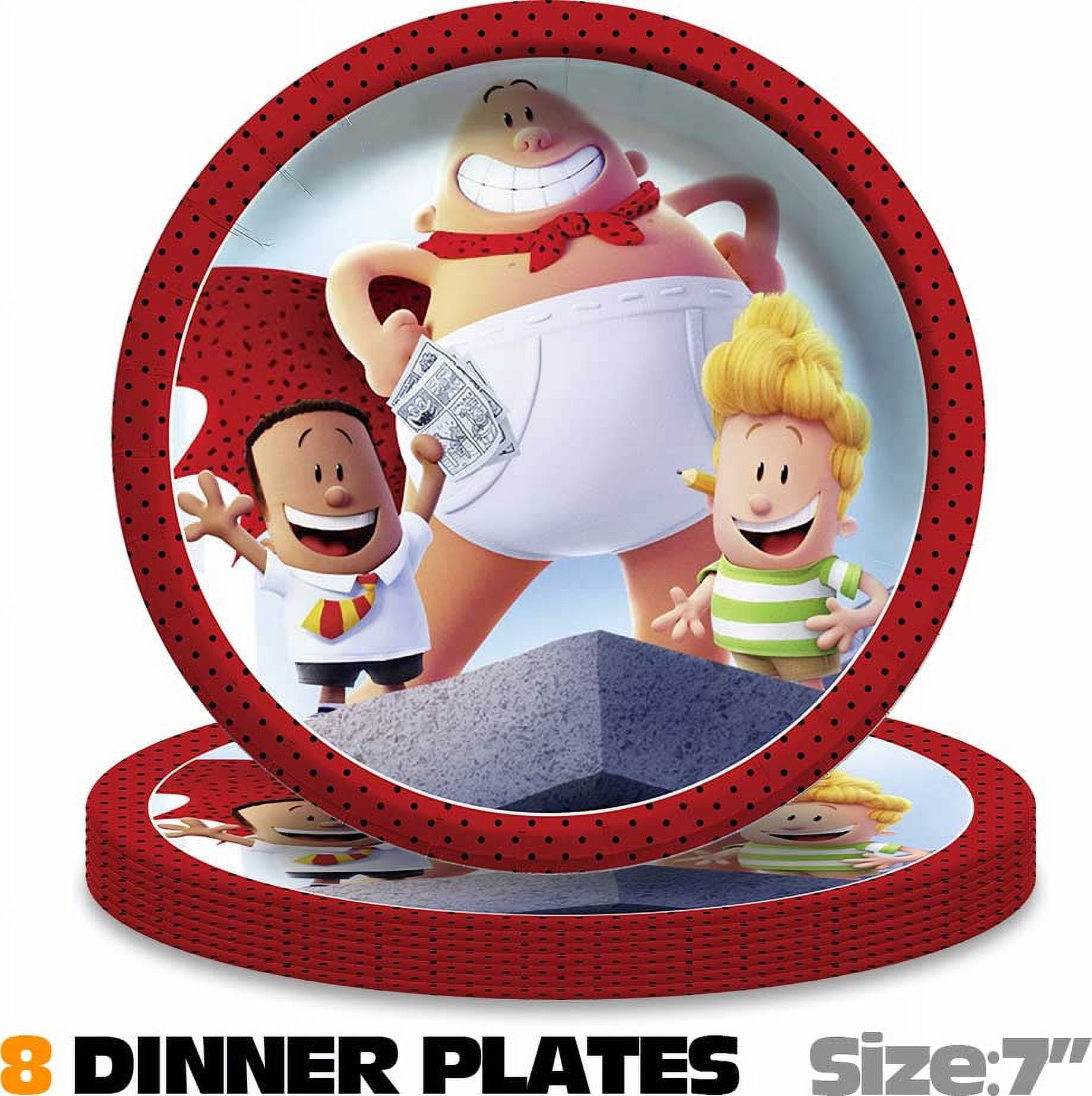 Captain Underpants Party Supplies Plates Decorations Birthday Cake Topper Banner Decor Backdrop Balloons
