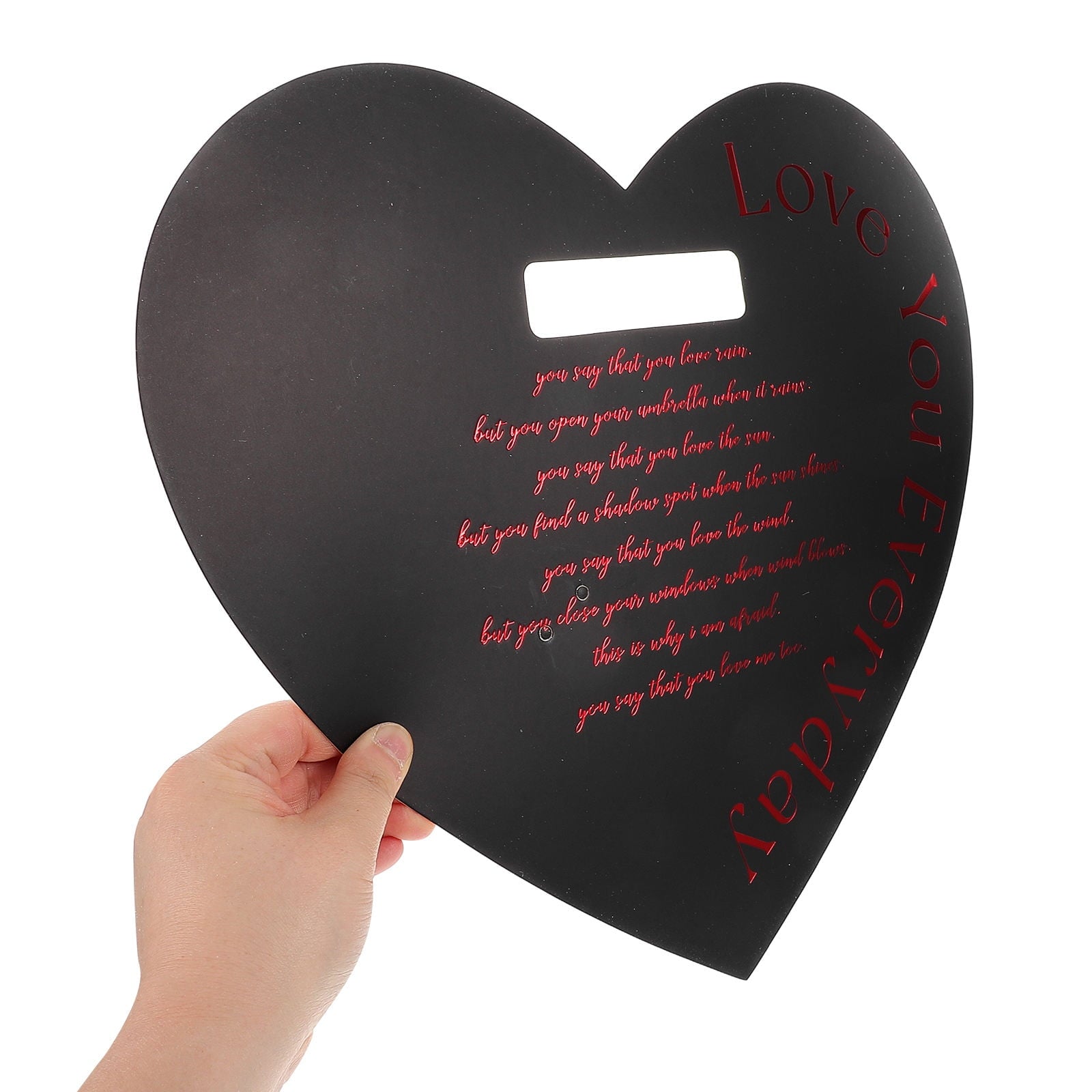 HEMOTON 20pcs Valentine's Day Flower Box Heart Shaped Flower Tote Single Rose Bouquet Portable Floral Box Handheld Wrapping Box
