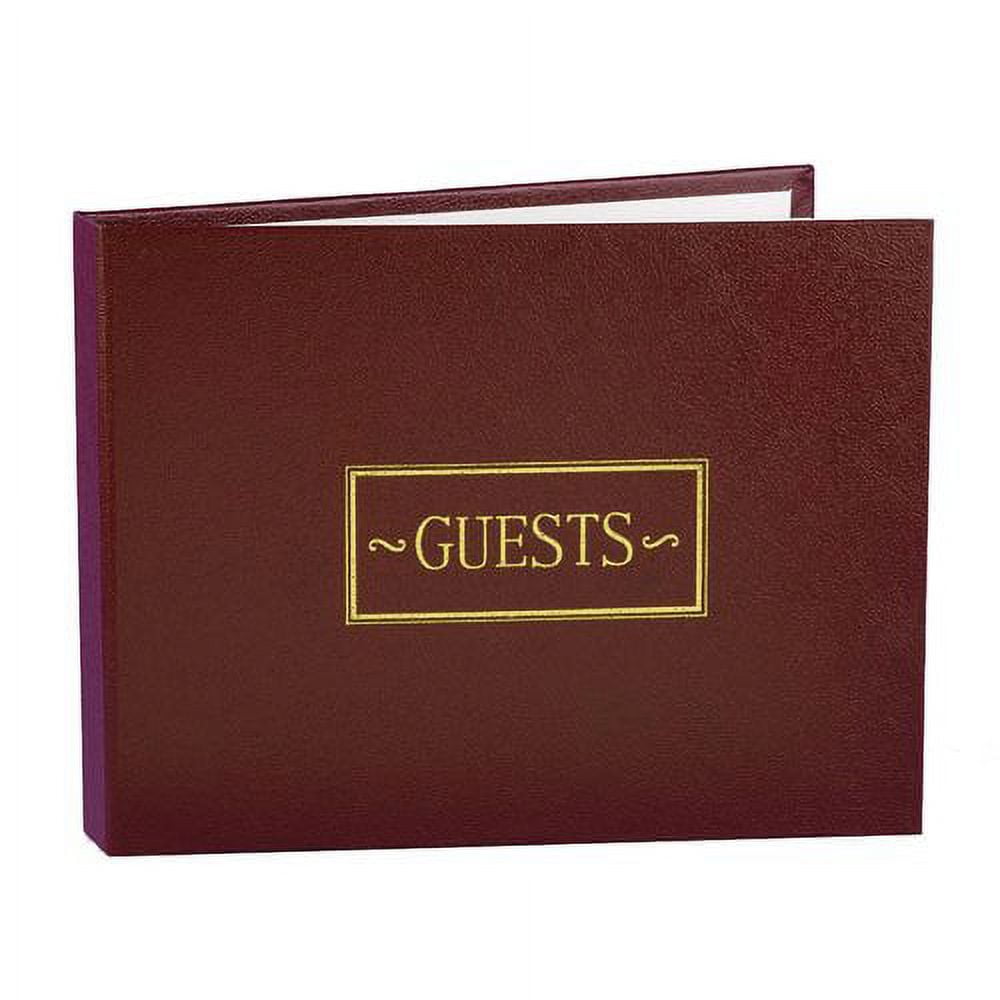 Hortense B. Hewitt Hortense B Hewitt All Occasion Burgundy Guest Book, gold