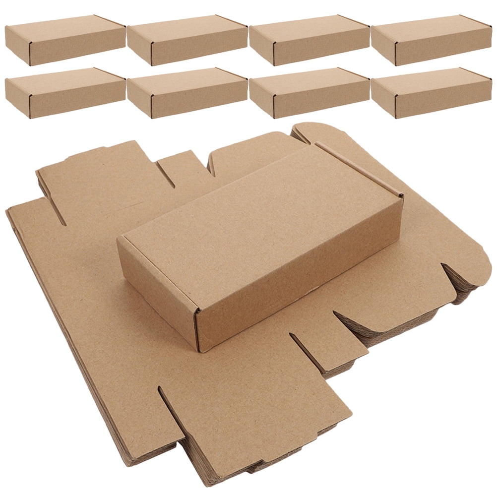 Raindrops Packaging Box Khaki Jewelry 25Pack 7.86X5.50X1.57in