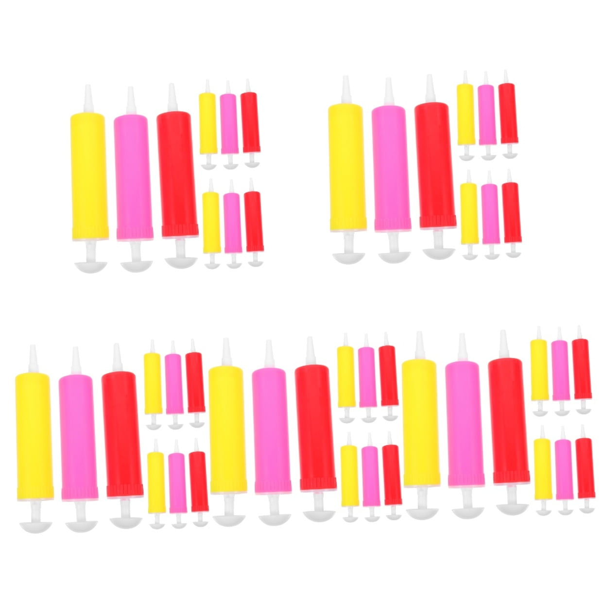 Set of 5 Manual Air Pump Party Balloon Birthday Hand