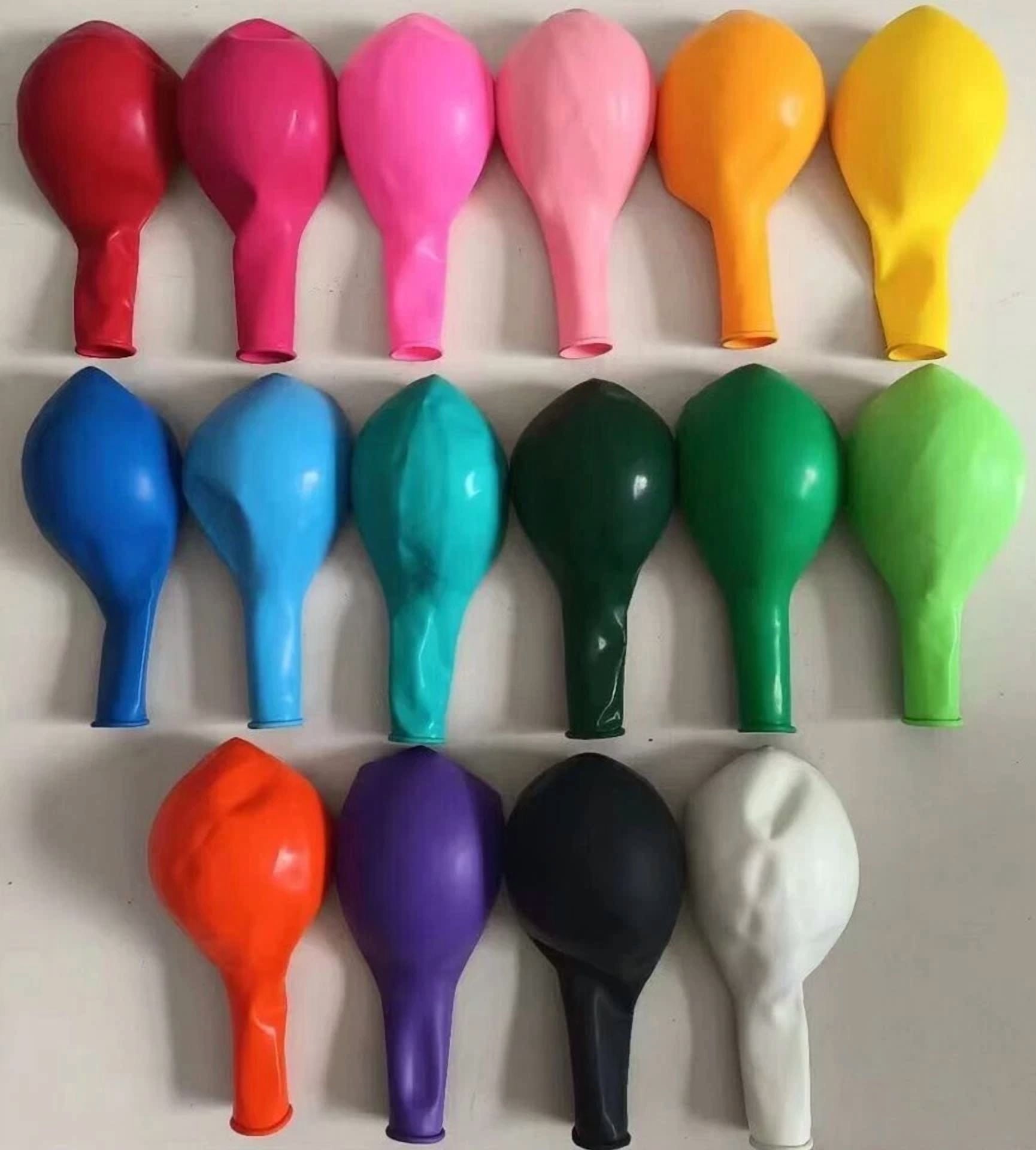 12” Thick Assorted Color Round Balloons - 100 Pcs With Hand Pump For Party & Dec