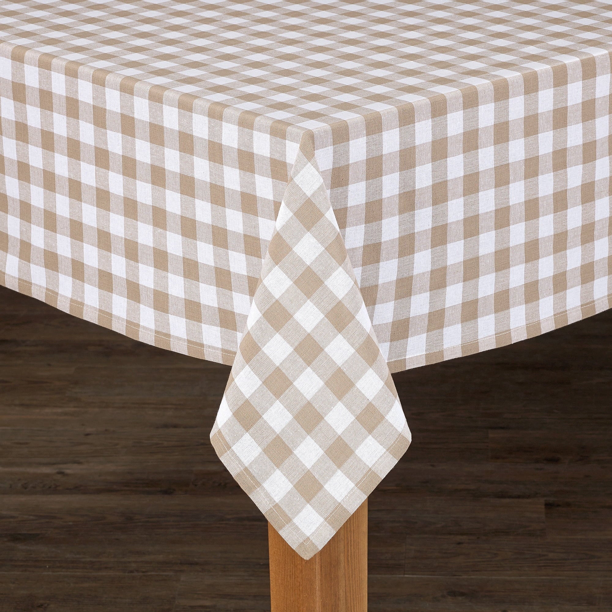 Conventry Navy Buffalo Check 100% Cotton Tablecloth 70" Round