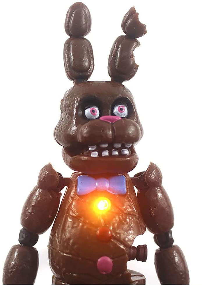 Action Figures, 6 PCS Toy Figures, 5.5 Inches Collectible Toys Set with Ball Joint Connection Light, Cake Toppers for Video Games Fans Boys, Girls, Kids Adults as Gifts