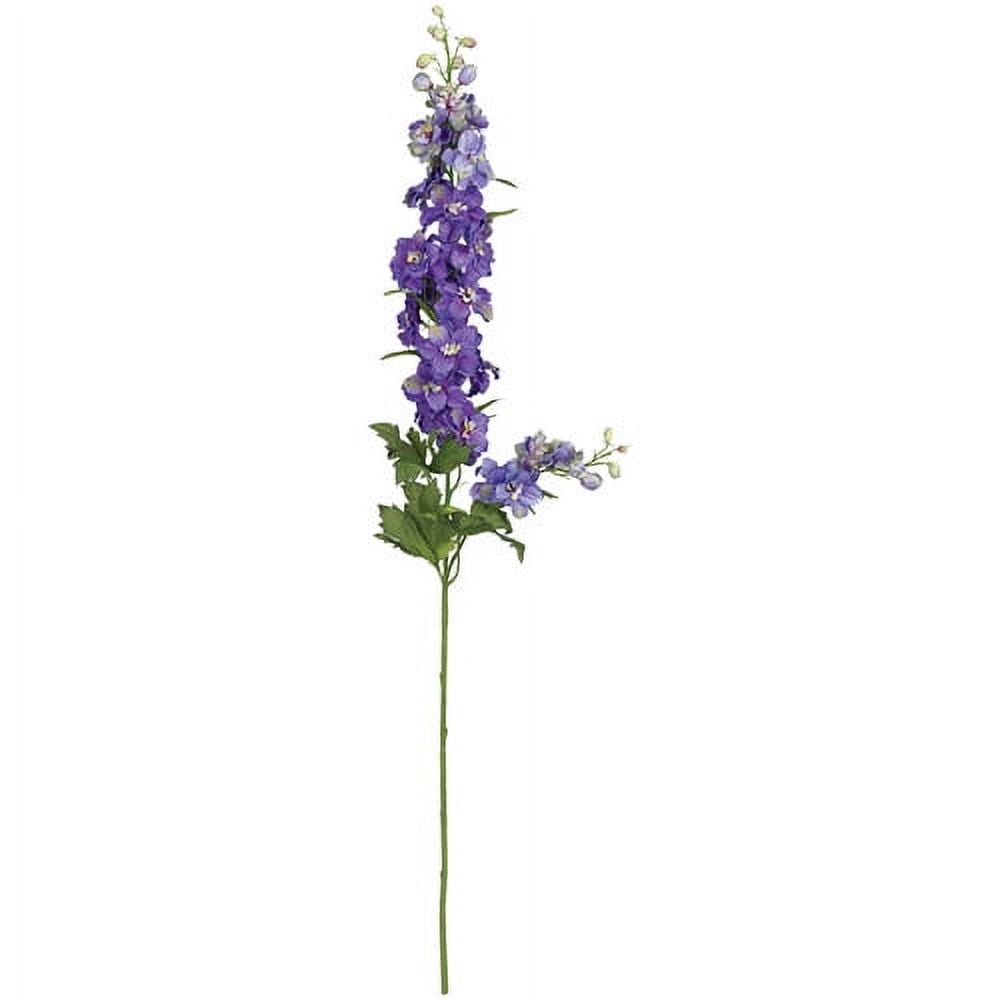 Nearly Natural 38.5" White Delphinium Stem Artificial Flower, 12pc