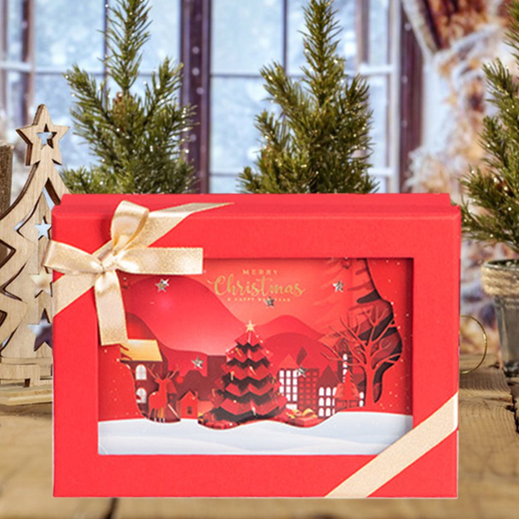 InsCrazy Christmas Deals New Christmas Girlfriend Gift Box With Lights Cute Christmas Eve Gift Box With Lights